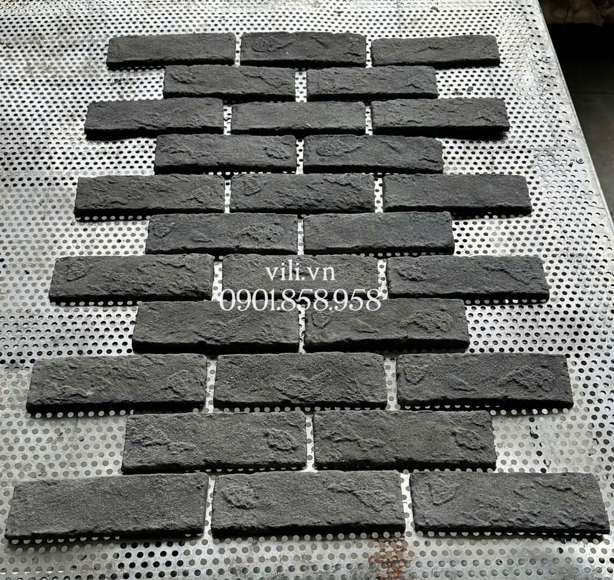 Gạch Giả Cổ GD619 6x19x1cm đen