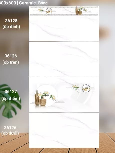 Gạch ốp tường 30X60 Catalan 36128 - 36126 - 36127 men bóng
