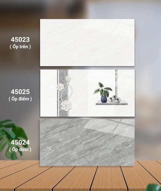 Gạch ốp tường 40x80 Catalan 45023 -  45025 - 45024 men bóng