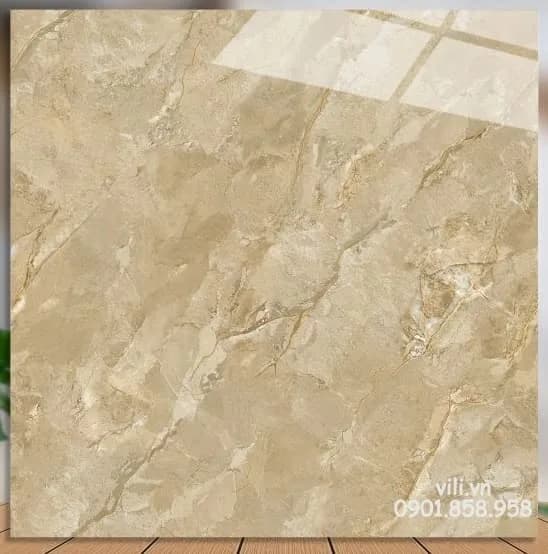 Gạch lát nền 60X60 Catalan XS 76032 đá bóng nâu vàng