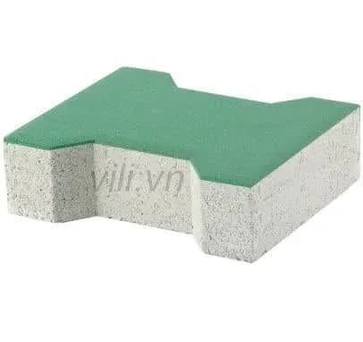 Gạch Vỉa Hè Terrazzo Chữ I Xanh