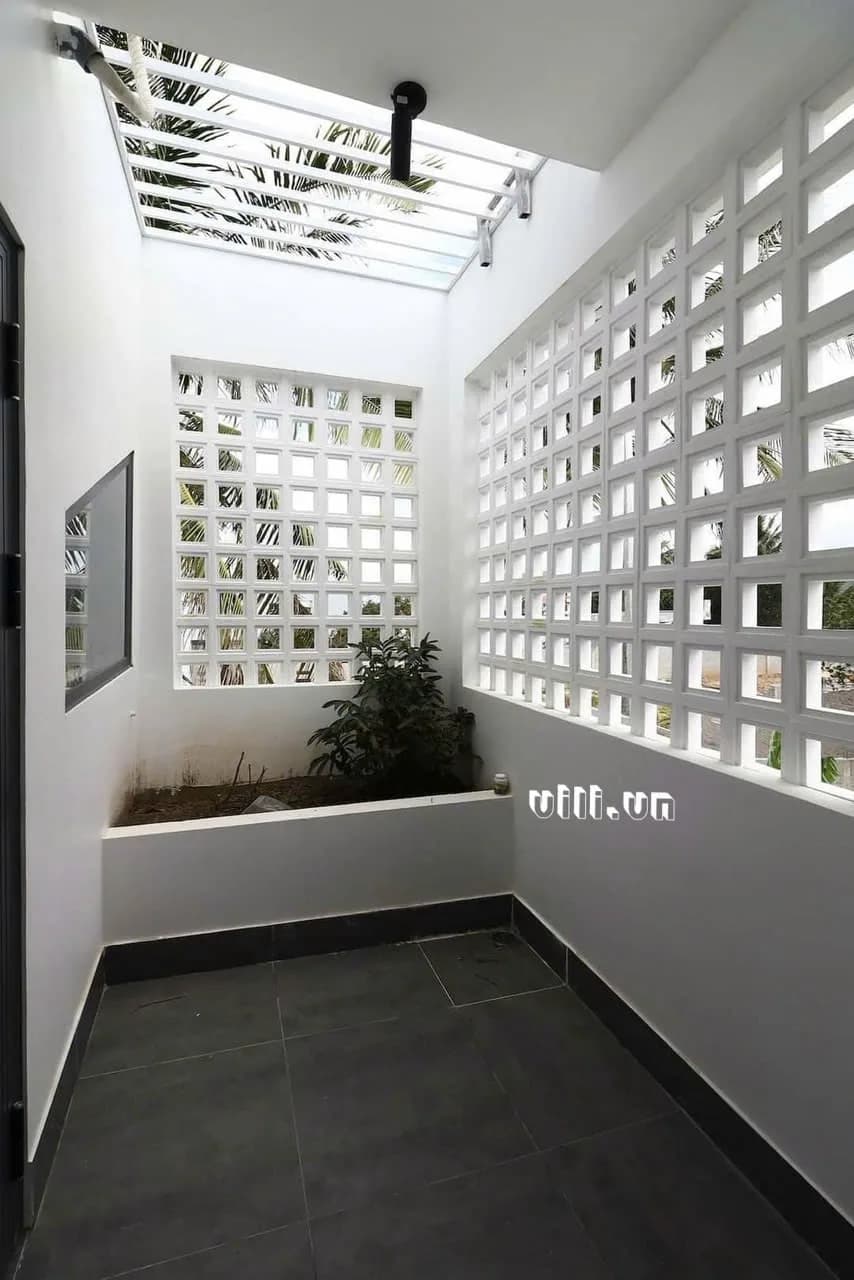 Gạch bông gió xi măng BG06 trắng