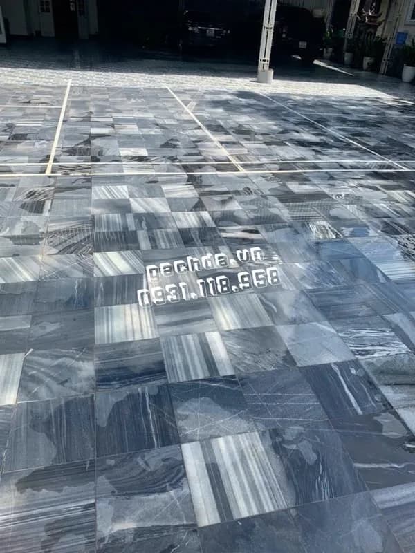 Đá sọc dưa mài hone 30x30x2cm ốp lát hồ bơi