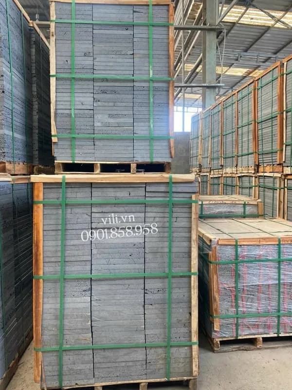 Đá tổ ong xám 30x60x2cm lát sân