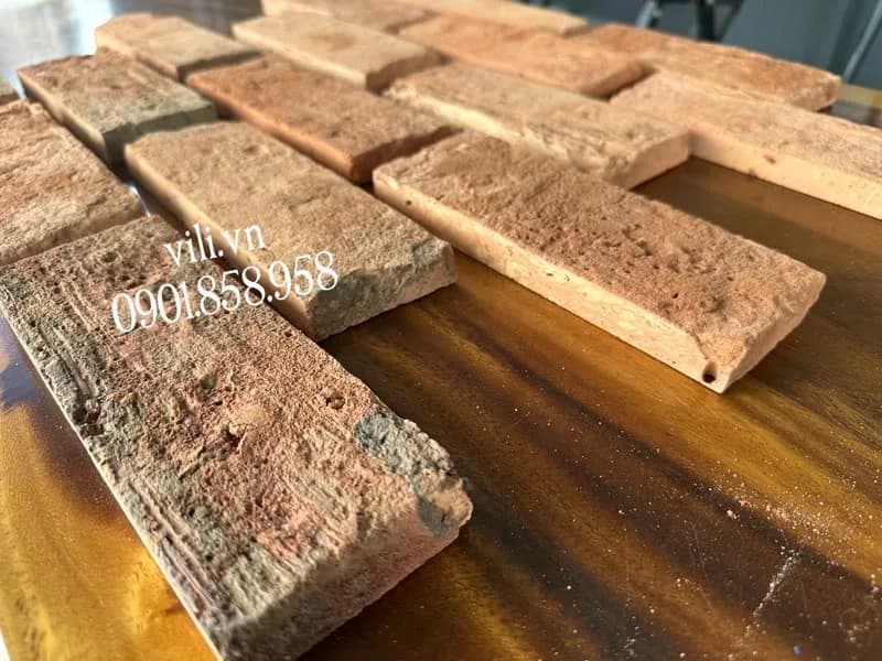 Gạch cổ bìa ốp tường 7x19-20 cm ốp trang trí