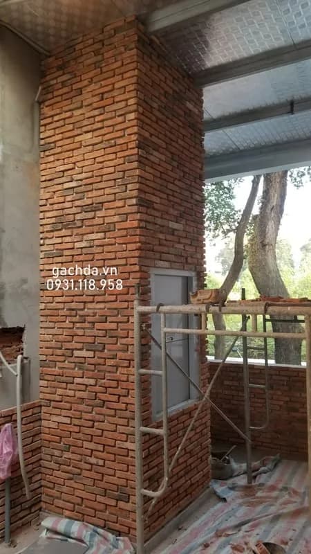 Gạch cổ bìa ốp tường 4x19-20 cm ốp trang trí