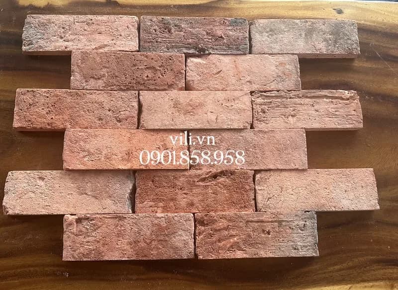 Gạch cổ bìa ốp tường 7x19-20 cm ốp trang trí