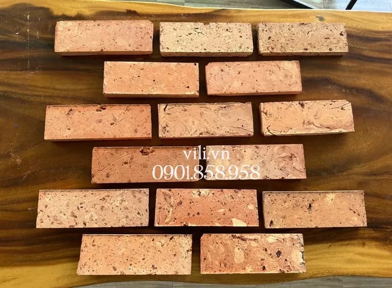 Gạch cổ ruột ốp tường 7x19-20 cm ốp trang trí