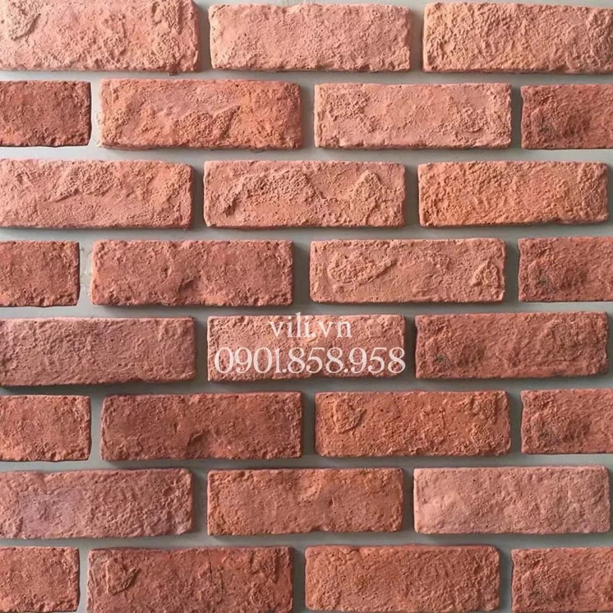 Gạch Giả Cổ GC619D 6x19x1cm đỏ