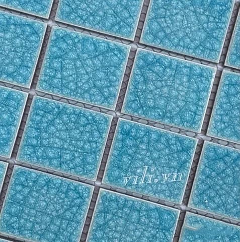 Gạch trang trí mosaic men rạn đơn sắc MHG 915