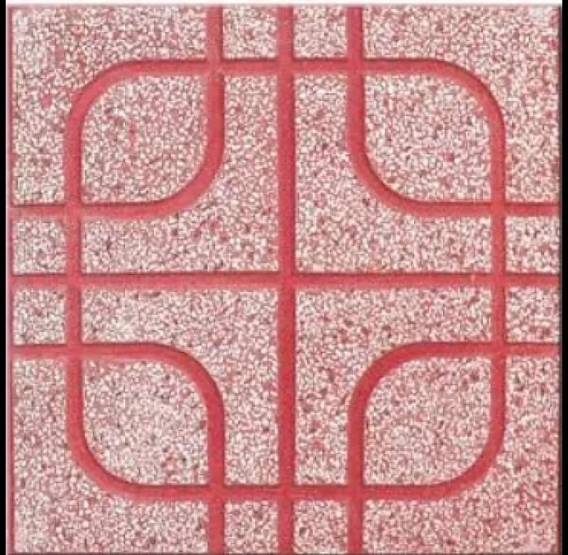 Gạch Lát Vỉa Hè 40x40 Terrazzo Mắt Phụng Đỏ