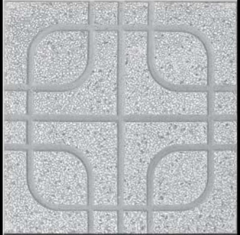 Gạch Lát Vỉa Hè 40x40 Terrazzo Mắt Phụng Xám