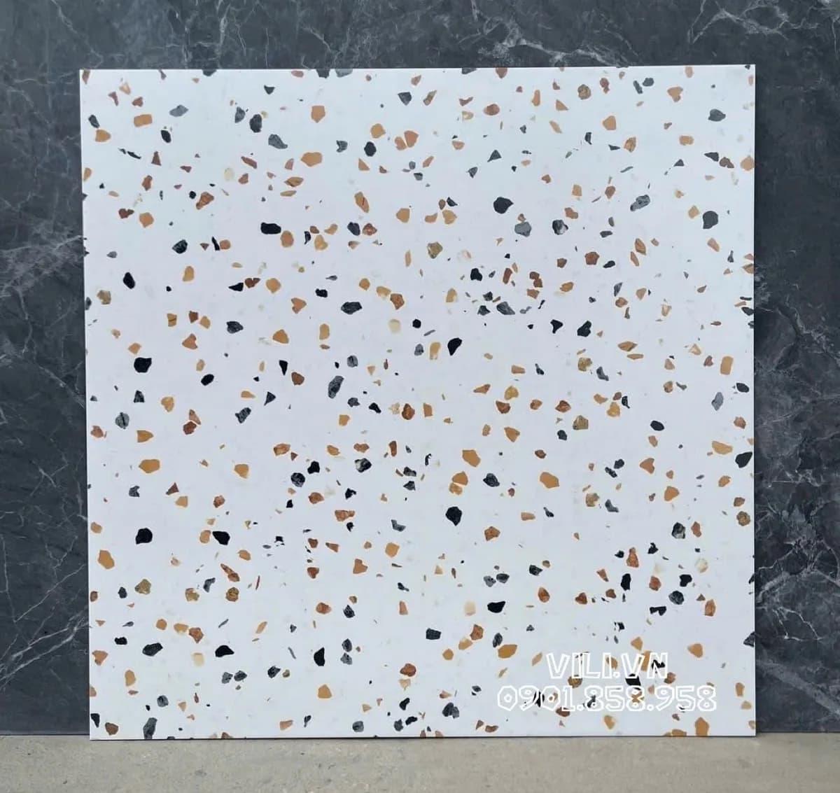 Gạch lát nền terrazzo 60X60 S6036 đá mờ nhám