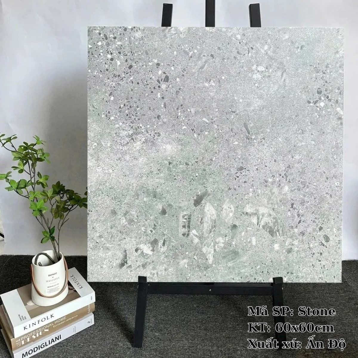 Gạch lát nền terrazzo Ấn Độ 60X60 Stone đá mờ nhám