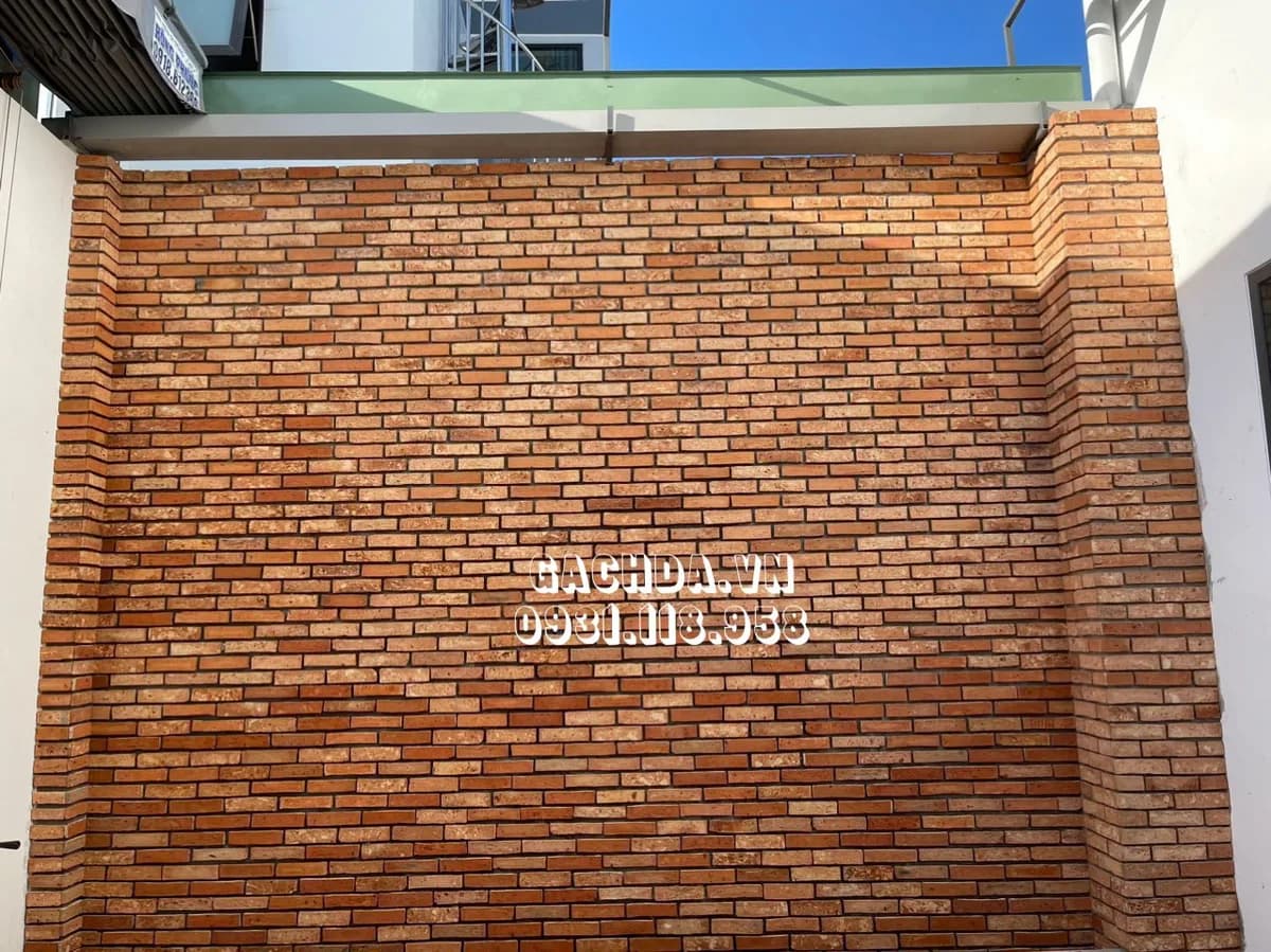 Gạch cổ ruột ốp tường 5x20-21 cm ốp trang trí - 2 mặt ruột