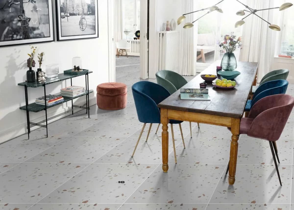 Gạch lát nền terrazzo 60X60 S6038 đá mờ nhám