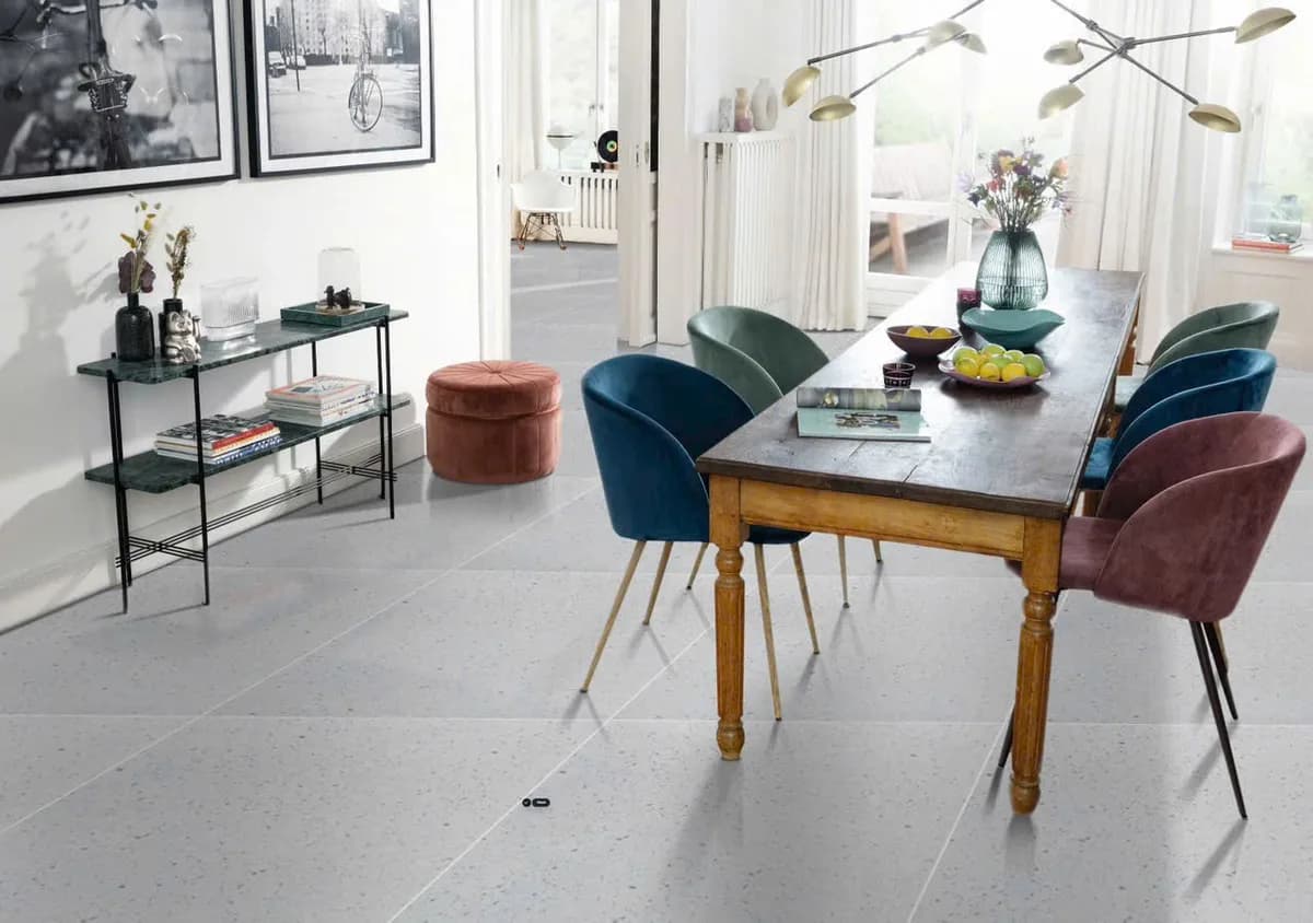 Gạch lát nền Terrazzo 60X60 S6002 đá mờ nhám