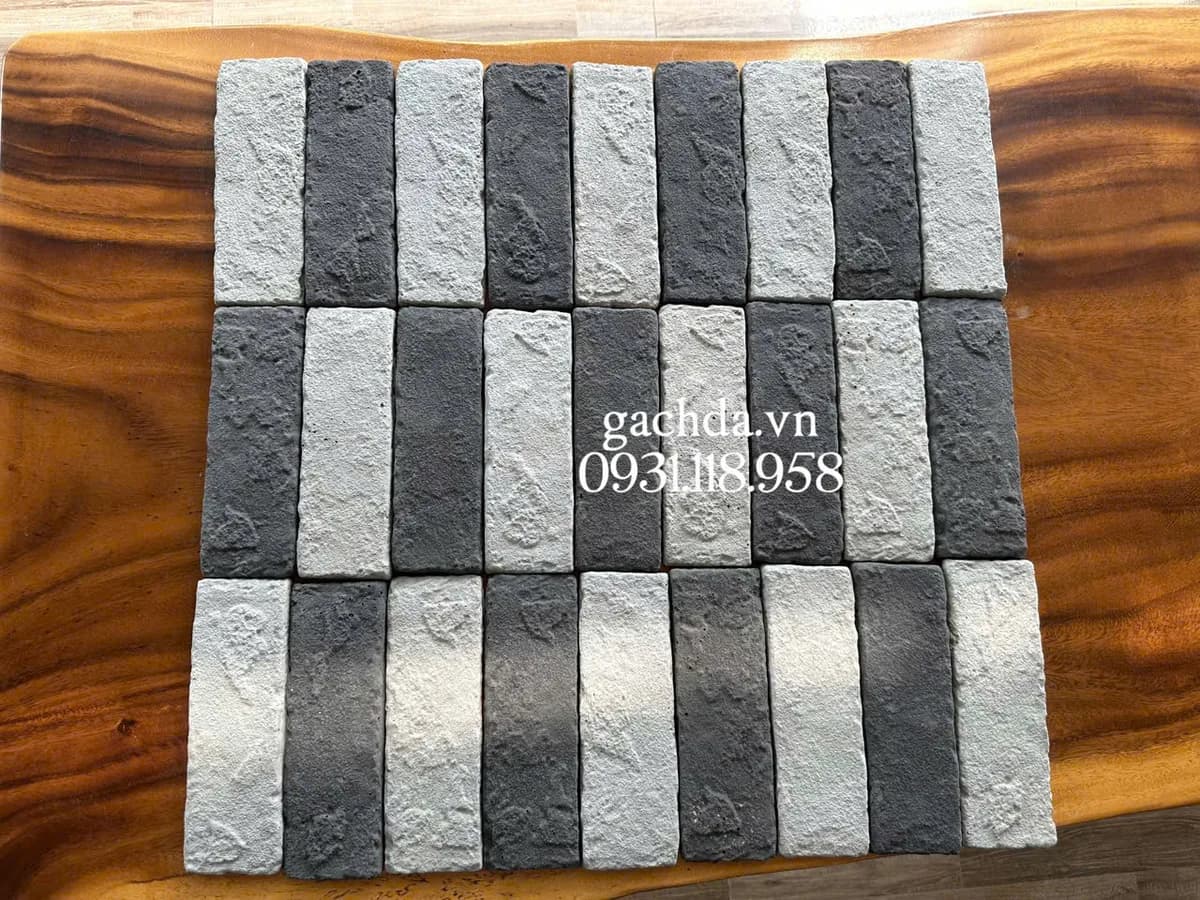 Gạch Giả Cổ 6x19 cm Mix 2 Màu