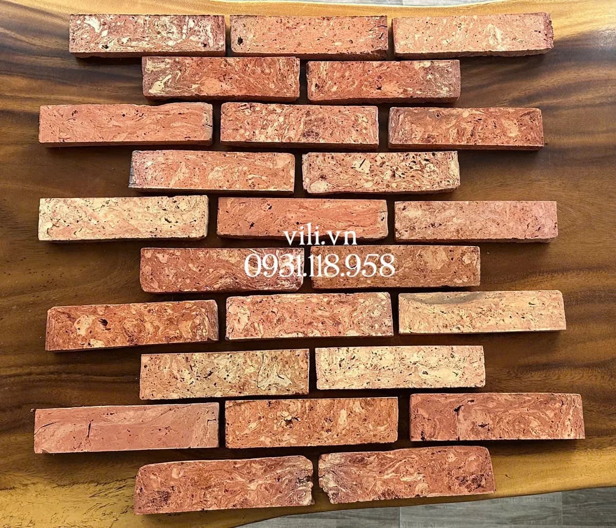 Gạch cổ bìa ốp tường 4.8 - 5x19-20 cm ốp trang trí