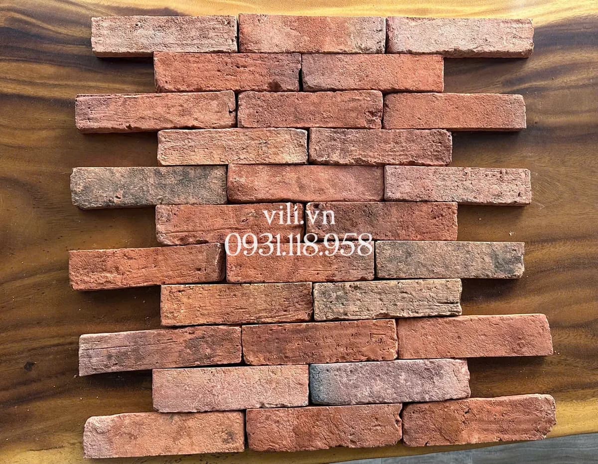 Gạch cổ bìa ốp tường 4.8 - 5x19-20 cm ốp trang trí