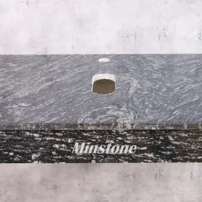 Bàn đá lavabo Minstone MG101 50x70 Granite đen vân