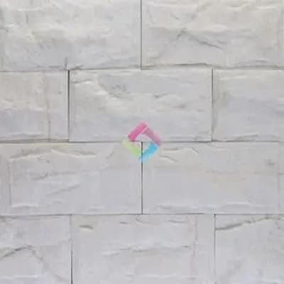 Đá bóc trắng sữa 10x20 ốp trang trí