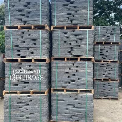 Đá rối tổ ong xám lát sân vườn 5cm