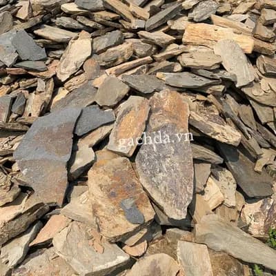 Đá rối vàng ốp tường trang trí (Bao)