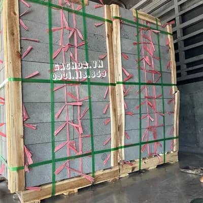 Đá tổ ong xám 10x30x1.2 cm ốp trang trí