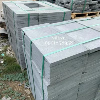 Đá lát sân tổ ong xám 30x60x3 cm