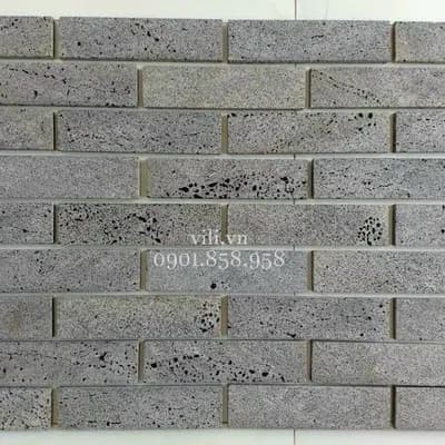 Đá tổ ong xám 5x30 dày 1.2 cm ốp trang trí