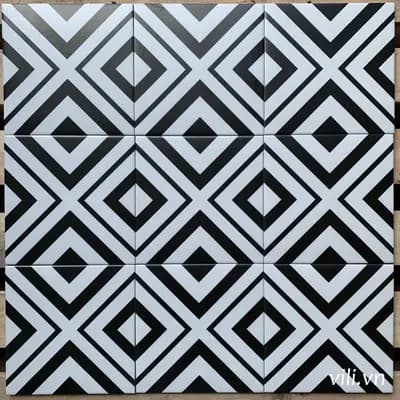 Gạch bông lát nền 20x20 VL201 cổ điển