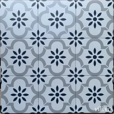 Gạch bông lát nền 20x20 VL202 cổ điển