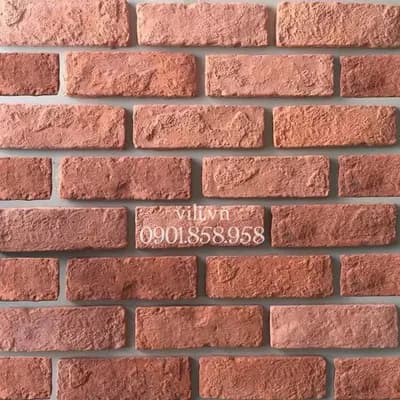 Gạch Giả Cổ GC619D 6x19x1cm đỏ