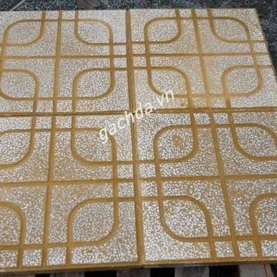 Gạch Lát Vỉa Hè 40x40 Terrazzo Mắt Phụng Vàng