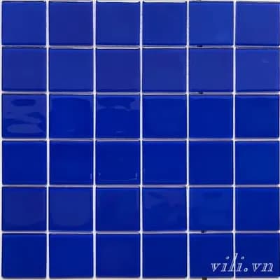 Gạch trang trí mosaic thủy tinh MH 4801 xanh dương