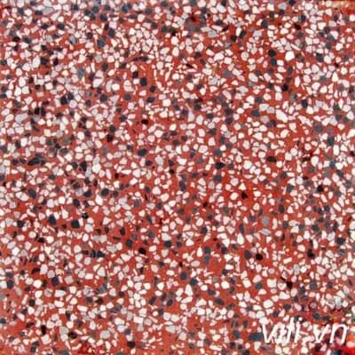 Gạch Vỉa Hè 40x40 Terrazzo Trơn Đỏ