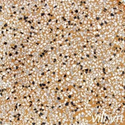 Gạch Vỉa Hè 40x40 Terrazzo Trơn Vàng