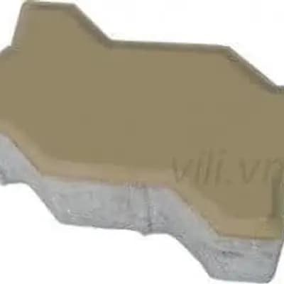 Gạch Vỉa Hè Terrazzo Con Sâu Vàng