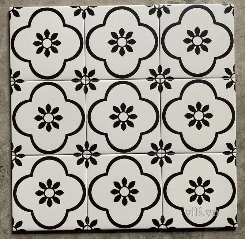 Gạch bông lát nền 20x20 VL2086 cổ điển