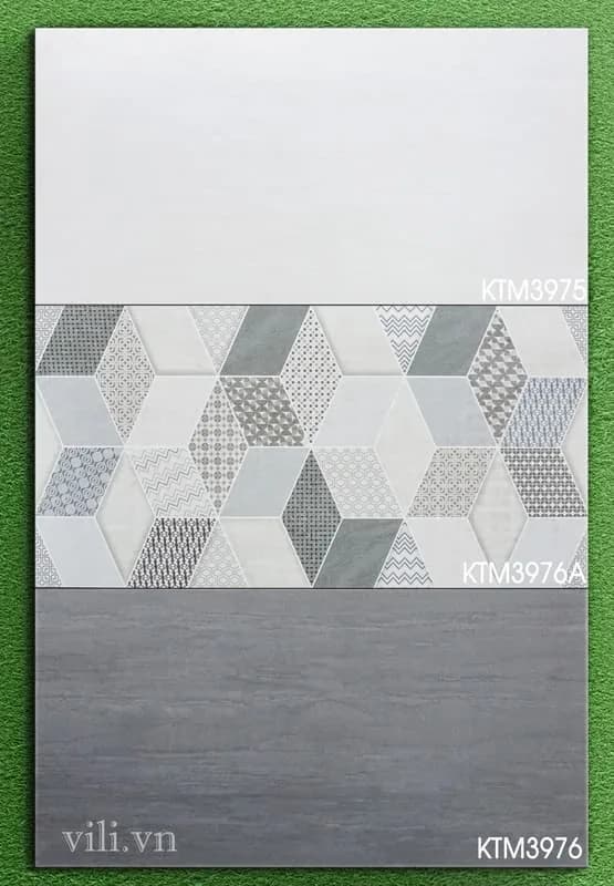 Gạch ốp tường 30X60 Viglacera KTM3975 - KTM3976A - KTM3976 men mờ