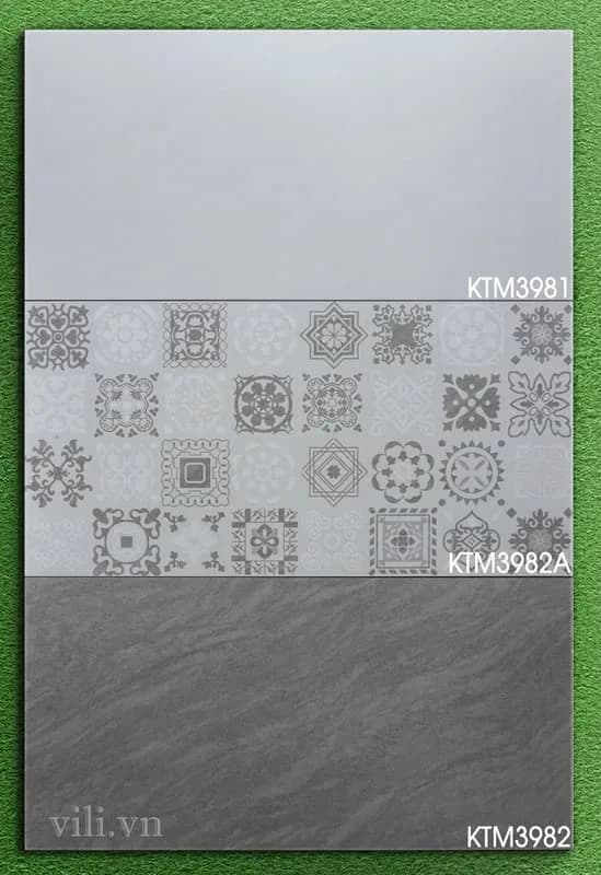 Gạch ốp tường 30X60 Viglacera KTM3981 - KTM3982A - KTM3982 men mờ