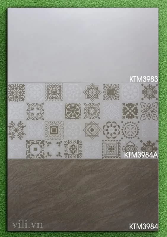 Gạch ốp tường 30X60 Viglacera KTM3983 - KTM3984A - KTM3984 men mờ