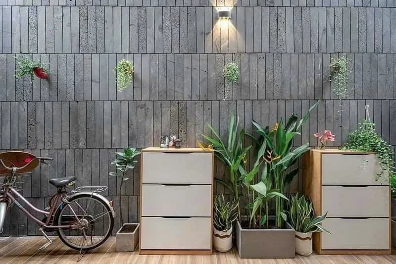 Đá tổ ong xám 10x60x1.2 cm ốp trang trí