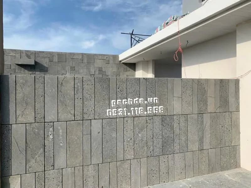 Đá tổ ong xám 15x60x1.2 cm ốp trang trí