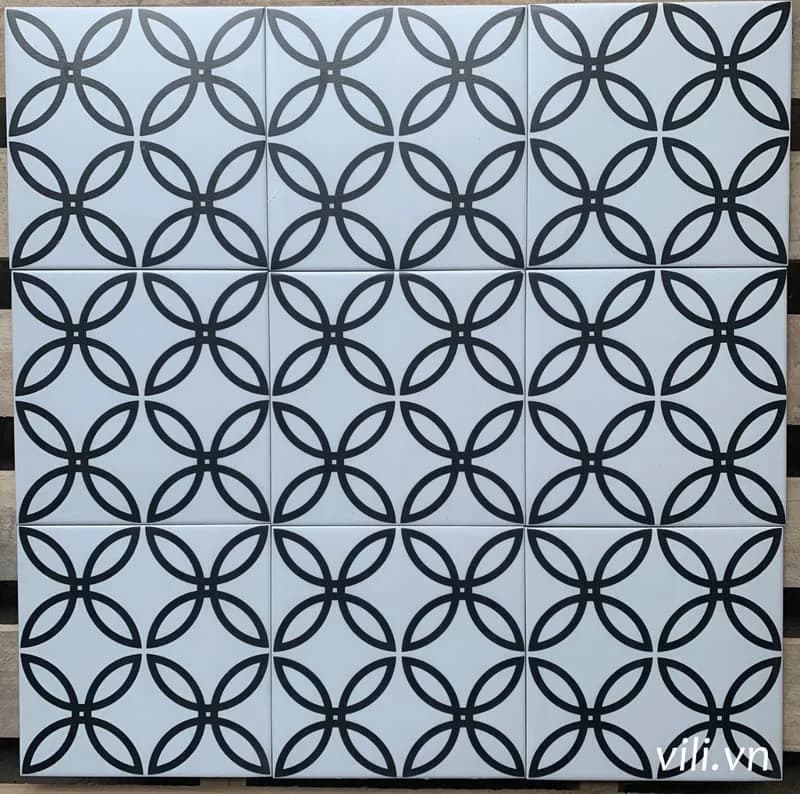 Gạch bông lát nền 20x20 VL204 cổ điển