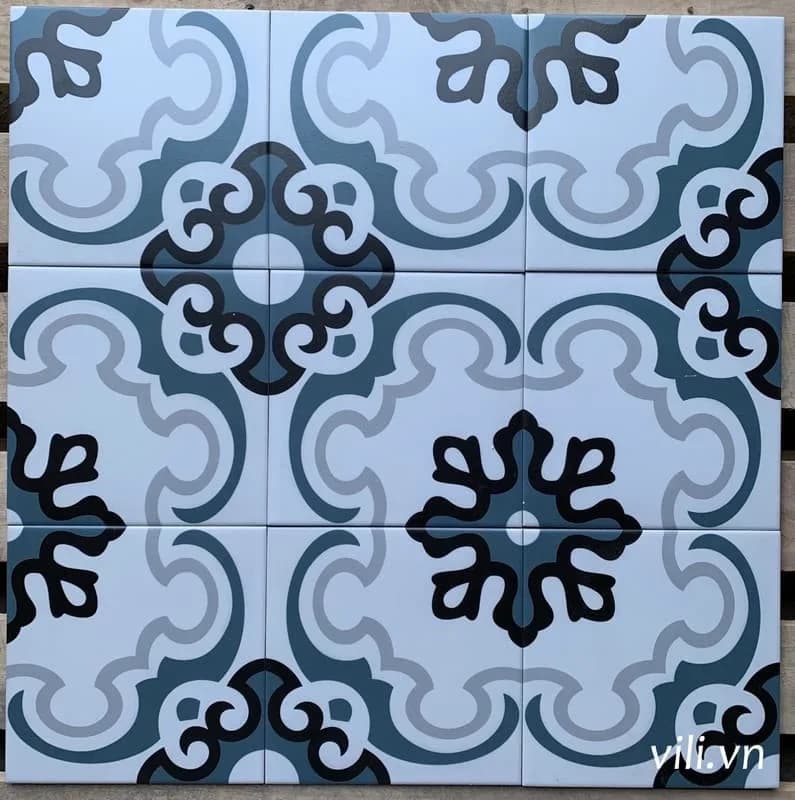 Gạch bông lát nền 20x20 VL205 cổ điển