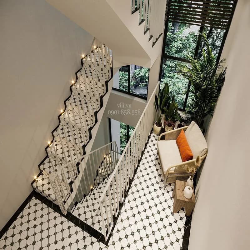 Gạch bông lát nền 20x20 VL2086 cổ điển