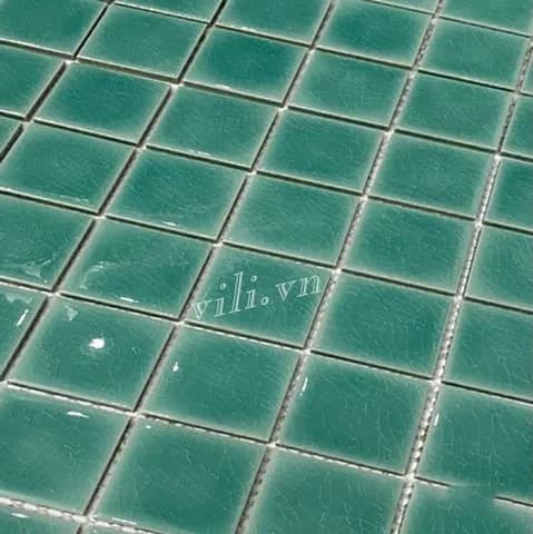 Gạch trang trí mosaic men rạn đơn sắc MHG 919