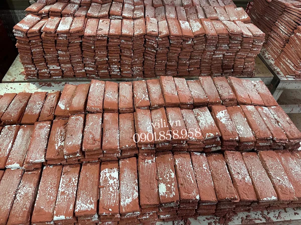 Gạch Giả Cổ GC619D 6x19x1cm đỏ champa